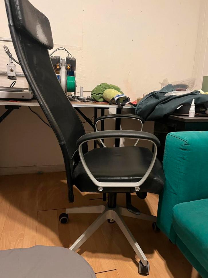 Ikea Markus bureaustoel, Huis en Inrichting, Bureaustoelen, Gebruikt, Bureaustoel, Zwart, Ergonomisch, Ophalen