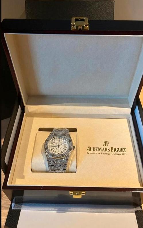Audemars Piguet Moissanite.       🧊🧊🧊🧊 FULL SET!!!!, Handtassen en Accessoires, Horloges | Heren, Nieuw, Ophalen of Verzenden