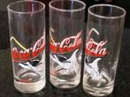3 Coca Cola glazen met serverende hand Coca-Cola, Verzamelen, Glas en Drinkglazen, Nieuw, Ophalen of Verzenden