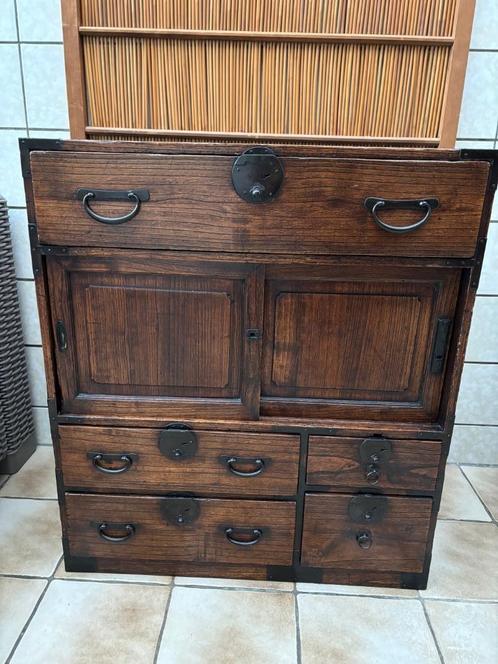 Très beau meuble japonais choba tansu, Antiek en Kunst, Antiek | Meubels | Kasten, Ophalen