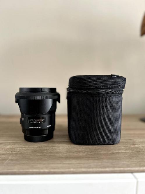 Sigma 24mm F/1.4 DG DN ART voor Canon EF, Audio, Tv en Foto, Foto | Lenzen en Objectieven, Zo goed als nieuw, Groothoeklens, Ophalen