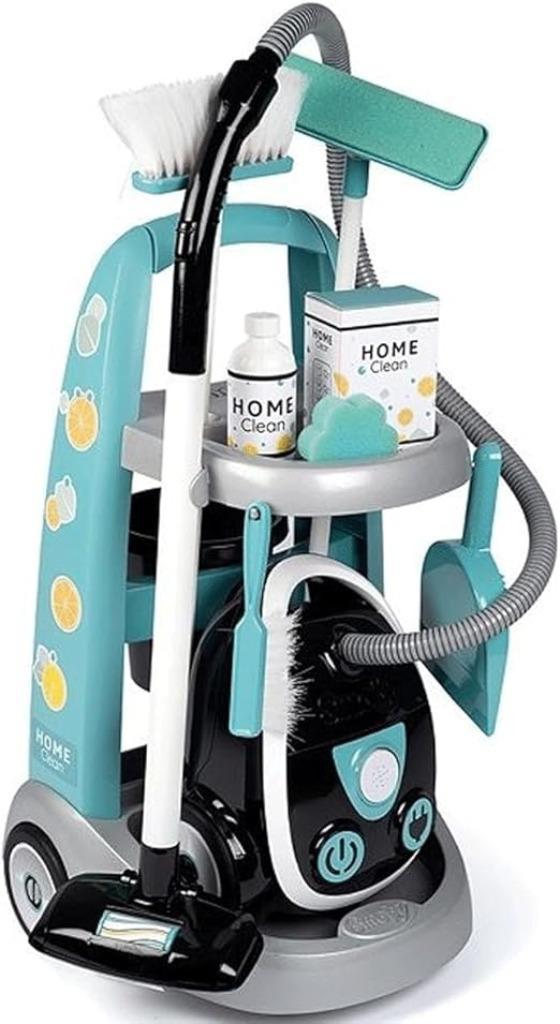 Schoonmaaktrolley met stofzuiger SNELLE GRATIS LEVERING, Kinderen en Baby's, Speelgoed | Educatief en Creatief, Nieuw, Met geluid
