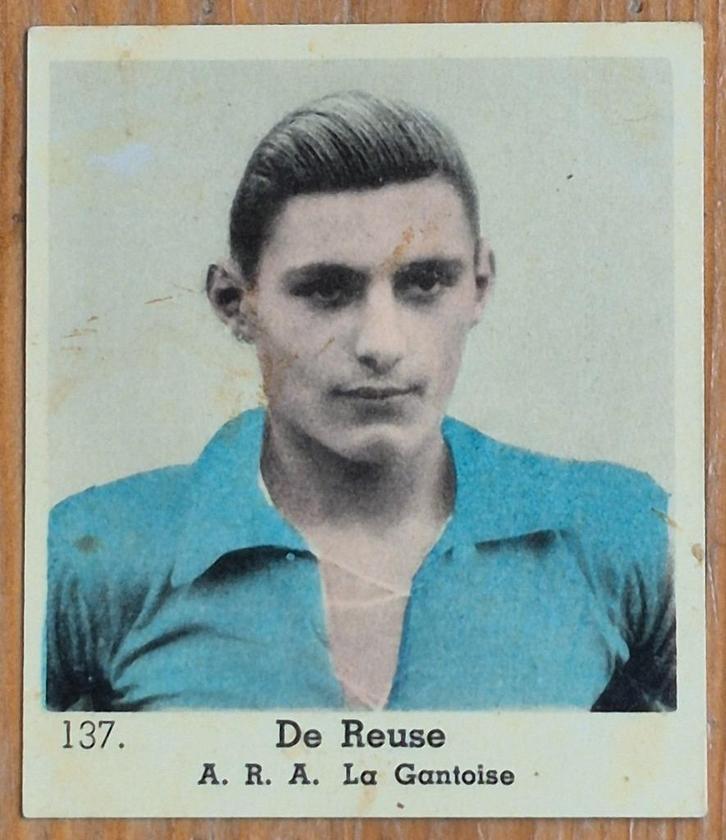 1930s Lecocq (pre panini) Marcel De Reuse ARA La Gantoise!, Verzamelen, Sportartikelen en Voetbal, Gebruikt, Poster, Plaatje of Sticker