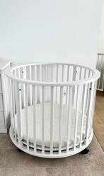 Box rond, wit + matras met hoes, Kinderen en Baby's, Babyparken, Ophalen, Rond, Wieltjes