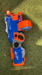 Nerf geweer Hyperfire Elite + veel extra kogels, Ophalen, Zo goed als nieuw