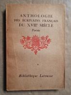Anthologie des Écrivains Français du XVIIe s.: Poésie - 1923, Utilisé, Enlèvement ou Envoi, Plusieurs auteurs, Gauthier-Ferrières
