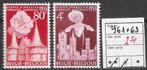 BELGIE  NR  961  +  963    X1, Ophalen of Verzenden, 1 plakker, Met plakker, Europa