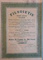 Filsoietis - Gand - 1933, Ophalen of Verzenden, 1920 tot 1950, Aandeel