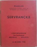 Servranckx - Concertgebouw Brugge - 1958 (exclusief!), Gelezen, Marcel Duchateau, Ophalen of Verzenden, Schilder- en Tekenkunst