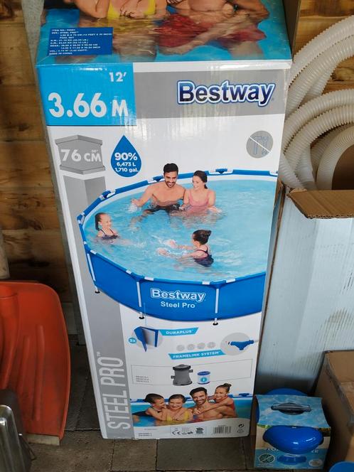 Bestway zwembad, Tuin en Terras, Zwembaden, Zo goed als nieuw, Opzetzwembad, Ophalen
