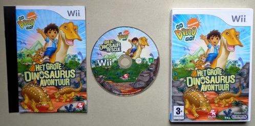Go Diego Go! Het Grote Dinosaurus Avontuur voor de Wii, Consoles de jeu & Jeux vidéo, Jeux | Nintendo Wii, Comme neuf, Enlèvement ou Envoi