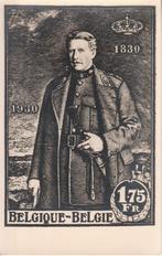 Postkaart: Portret Koning Albert I (naar postzegel), Verzamelen, Ongelopen, Ophalen of Verzenden, 1920 tot 1940