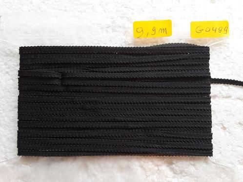kleine synthetische vlecht 4 mm zwart G0499, Hobby en Vrije tijd, Naaien en Fournituren, Nieuw, Ophalen of Verzenden