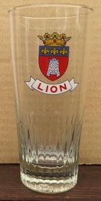 Bier brouwerij glas Lion Doornik geribd, Enlèvement ou Envoi, Comme neuf