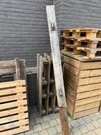 Gratis brandhout: 13 paletten en dikke balk (hardhout), Tuin en Terras, Brandhout, Ophalen
