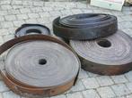 Platte lederen riemen 8cm reedt, Ophalen