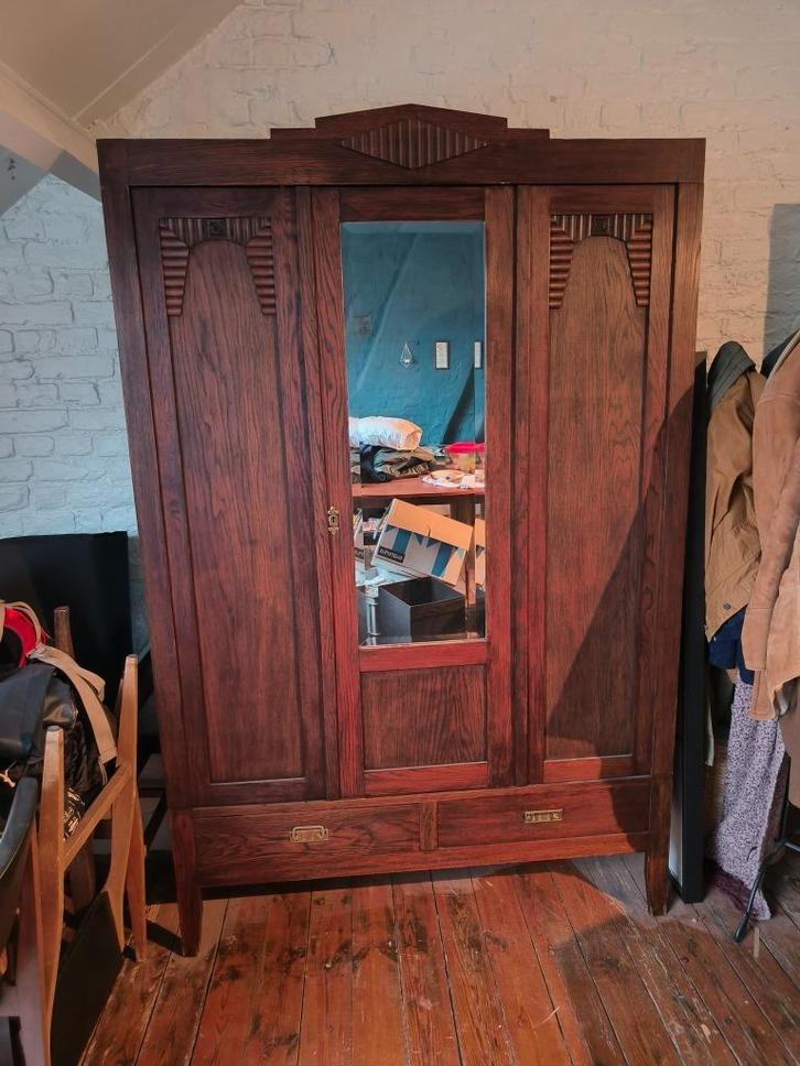 Houten kleerkast, Huis en Inrichting, Kasten | Kleerkasten, Gebruikt, Ophalen