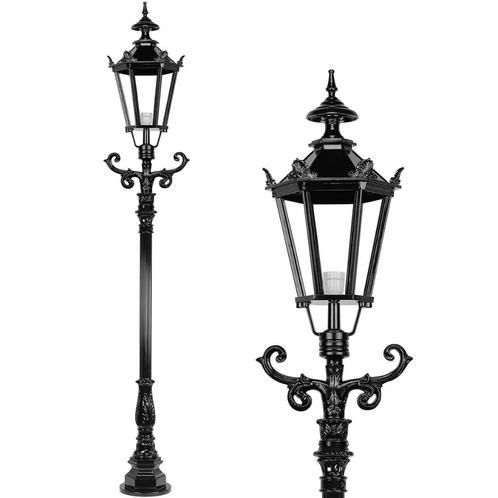 Lantaarnpaal met Kronen - Avenhorn XL - 260 cm, Tuin en Terras, Buitenverlichting, Nieuw, Staande lamp, Aluminium, Led, Ophalen of Verzenden