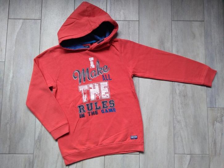 ★ M128 - Trui met kap blue seven, Kinderen en Baby's, Kinderkleding | Maat 128, Jongen, Trui of Vest, Ophalen of Verzenden