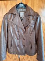 Zacht bruin leder vestje maat 38, Vêtements | Femmes, Vestes & Costumes, Enlèvement, Comme neuf, Taille 38/40 (M), Brun