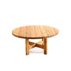 Grote ronde vintage grenen eettafel Roland Wilhelmsson, Huis en Inrichting, Ophalen of Verzenden