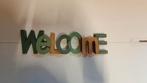 Versiering - Houten letters Welcome, Huis en Inrichting, Ophalen, Nieuw