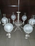 lustre 6 branches, Ophalen, Zo goed als nieuw, Glas