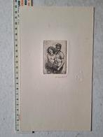 Kleine ets van Jaak Gorus "Man en vrouw", Ophalen of Verzenden