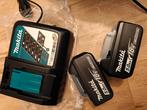 2 x Makita batterijen 18V 5Ah en oplader. Nieuw en origineel, Ophalen of Verzenden, Nieuw