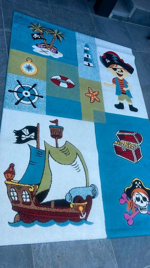 Dikke tapijt kinderen pirat, Huis en Inrichting, Stoffering | Tapijten en Vloerkleden, Zo goed als nieuw, Ophalen
