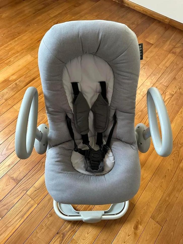 Relax Beaba Up and Down grijs met verwijderbaar verloopstuk, Kinderen en Baby's, Wipstoeltjes, Zo goed als nieuw, Ophalen