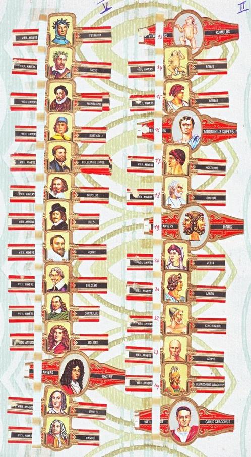 Diverse sigarenbanden 1 : verschillende merken, Verzamelen, Rookartikelen, Aanstekers en Luciferdoosjes, Sigarenbandjes, Ophalen of Verzenden