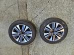 2 Peugeot 2008-velgen met 205 55 R16-banden, Auto-onderdelen, Banden en Velgen, Ophalen, Gebruikt, 16 inch, Banden en Velgen