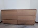 Ladekast Ikea Malm + glasplaat, Ophalen, 5 laden of meer, 150 tot 200 cm, Zo goed als nieuw