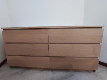 Ladekast Ikea Malm + glasplaat beschikbaar voor biedingen
