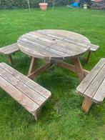 Picknicktafels, Tuin en Terras, Ophalen, Gebruikt, Rond, Hout