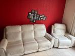 lederen salon, Huis en Inrichting, Ophalen, Zo goed als nieuw, Leer