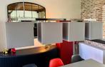 Moderne grijze hanglamp met 4 lichtpinten dimbaar, Ophalen, Zo goed als nieuw, Metaal, Modern