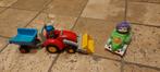 Speelgoedtractor en auto met geluid in zeer nette staat, Kinderen en Baby's, Ophalen, Zo goed als nieuw
