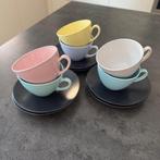 Retro koffietassen-set | 6-delig, Ophalen, Zo goed als nieuw, Effen, Kop(pen) en/of Schotel(s)
