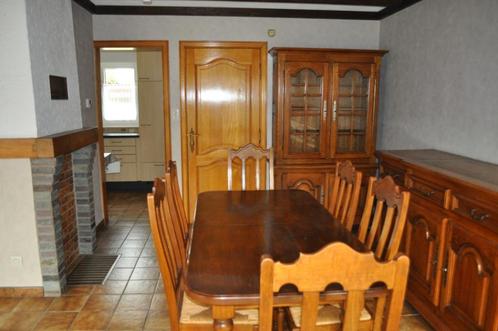 Eiken eetplaats, Huis en Inrichting, Complete eetkamers, Gebruikt, 4 tot 6 stoelen, Ophalen