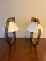 Prachtige wandlampen in koper, Ophalen, Zo goed als nieuw, Glas, Landelijk