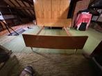 vintage bed en kast, Huis en Inrichting, Slaapkamer | Complete slaapkamers, Ophalen, Gebruikt, Twijfelaar, Vintage