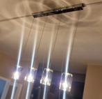 Suspension design 4 lampes, Huis en Inrichting, Ophalen, Zo goed als nieuw, Glas