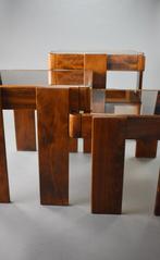 Gianfranco Frattini Nesting tables by Cassina, Huis en Inrichting, Minder dan 55 cm, Gebruikt, Italiaans design voor Cassina by Gianfranco Frattini