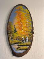 Handgemaakt schilderij op echt hout uit Kazachstan, Ophalen