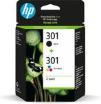 HP 301 - Inktcartridge / Zwart / Kleur / 2-Pack, Informatique & Logiciels, Fournitures d'imprimante, Enlèvement ou Envoi, Neuf