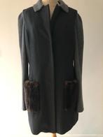 River Woods: donkergrijze mantel met opgezette zakken, Kleding | Dames, Ophalen, Zo goed als nieuw, Maat 38/40 (M)