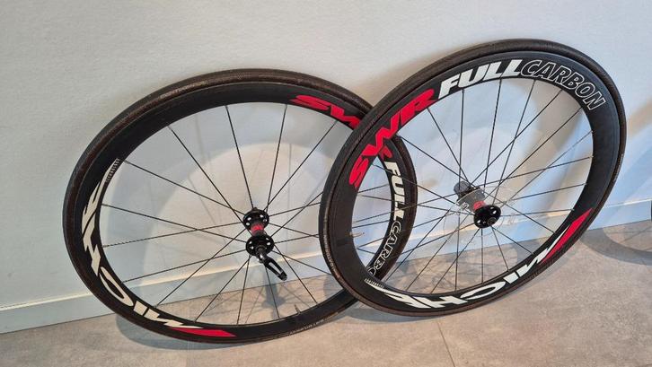 Miche wielset (tubular) full carbon, Fietsen en Brommers, Fietsonderdelen, Zo goed als nieuw, Racefiets, Wiel, Ophalen