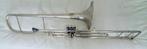 Trombone Couesnon ventiel retro, Muziek en Instrumenten, Blaasinstrumenten | Trombones, Ophalen, Gebruikt, Overige typen, Met koffer